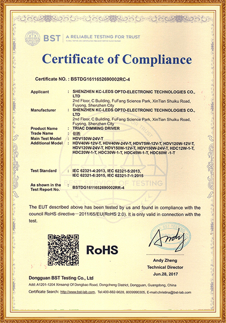 Certificate Of Honor